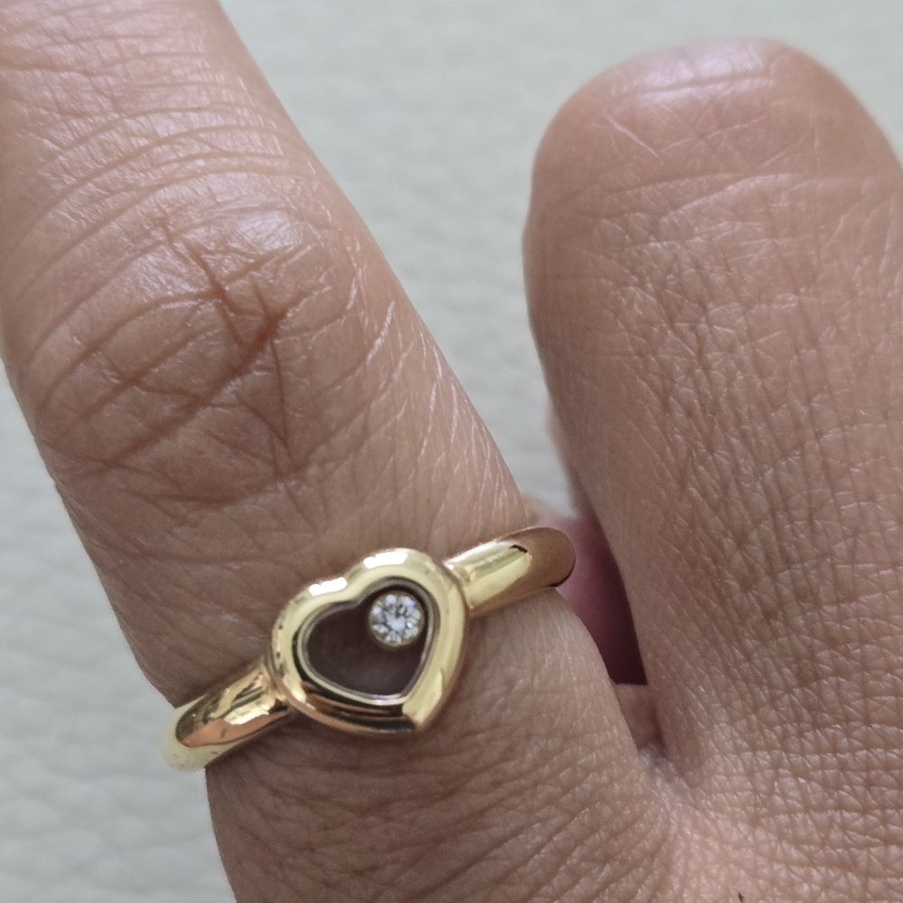 Beautiful Authentic Chopard Solid 18k Gold Happy … - image 2